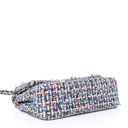 Chanel Tweed Quilted Jumbo Double Flap Multicolor 3 of 4