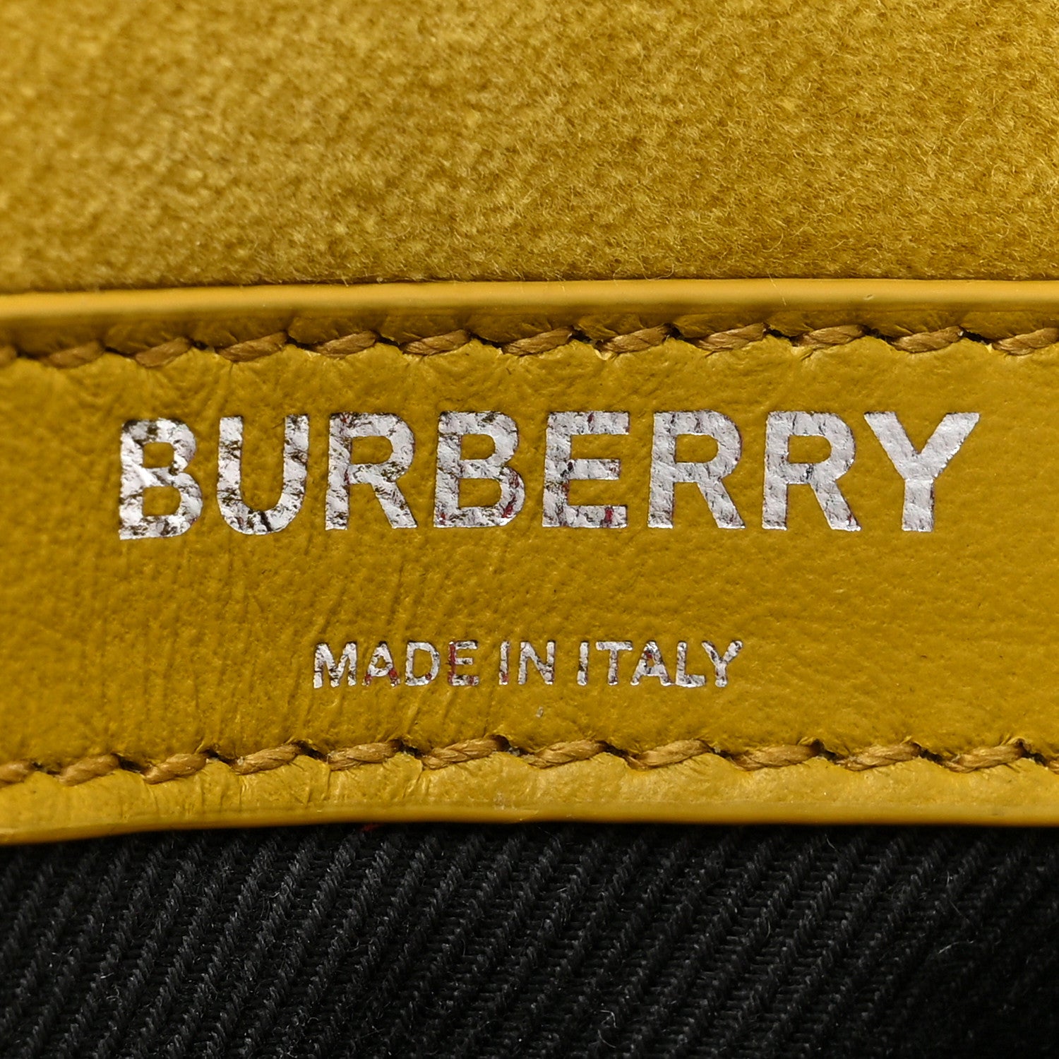 Burberry Velvet Quilted Mini Lola Bag Yellow 6 of 8