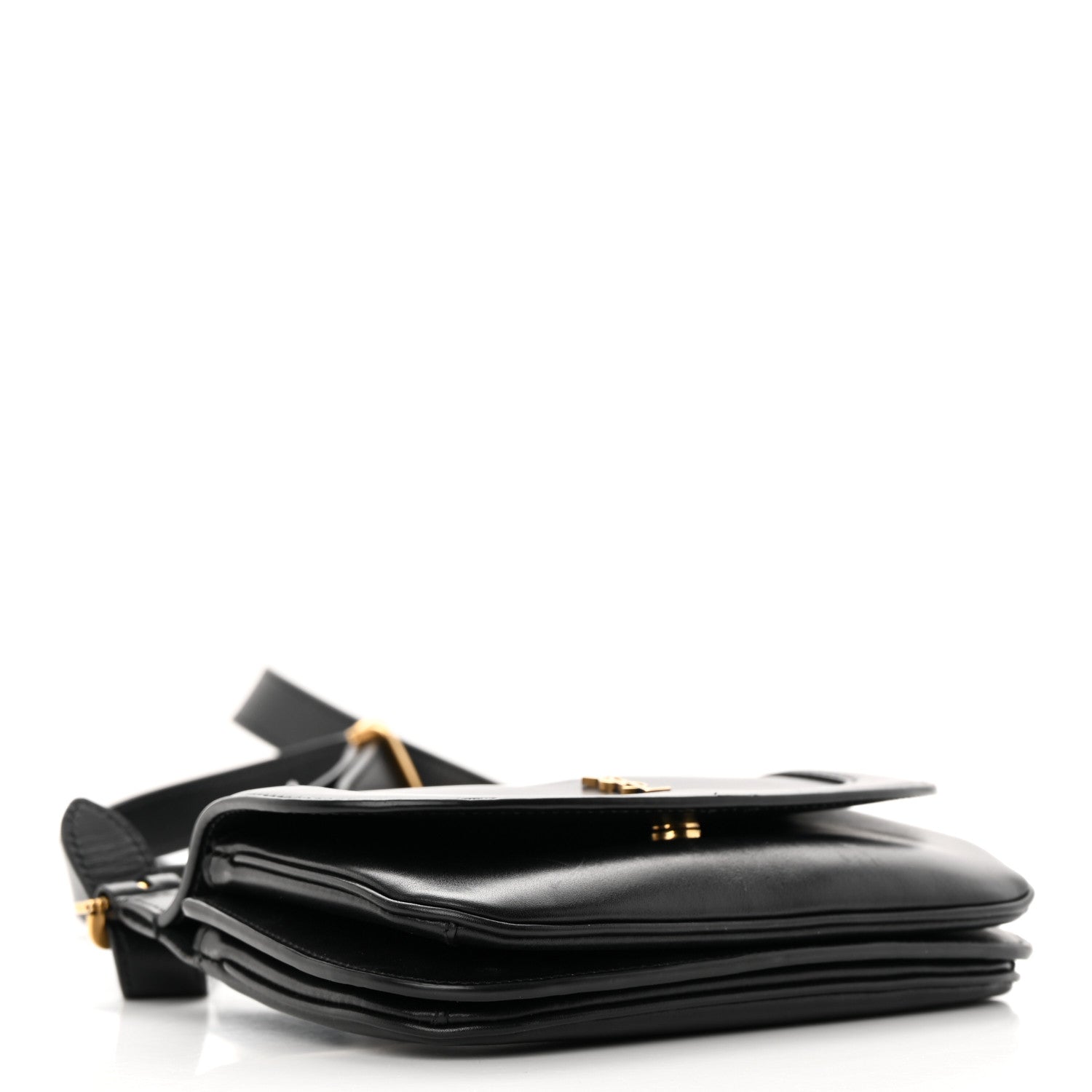 Saint Laurent Smooth Calfskin Small Charlie Shoulder Bag Black 4 of 17