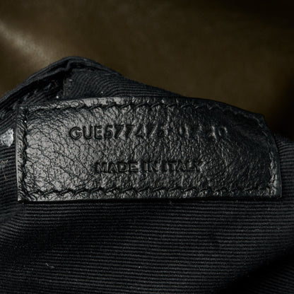 Saint Laurent Lambskin Quilted Medium Loulou Puffer Monogram Chain Satchel Seaweed 8 of 11