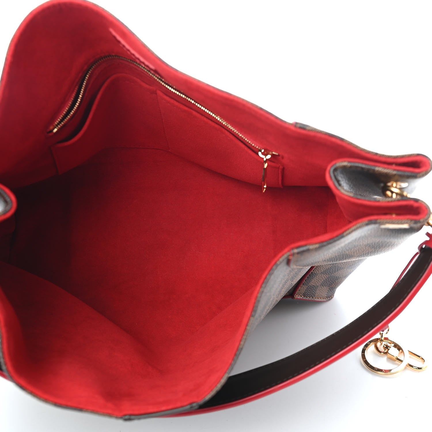 Louis Vuitton Damier Ebene Caissa Hobo Cherry 5 of 9