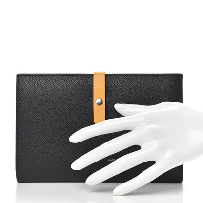 Celine Grained Calfskin Large Multifunction Strap Wallet Midnight 2 of 11