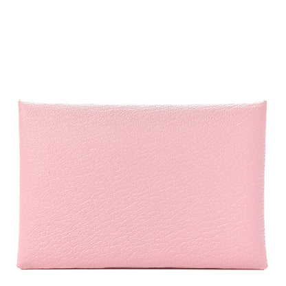 Hermes Chevre Mysore Calvi Card Case Rose Sakura 1 of 8