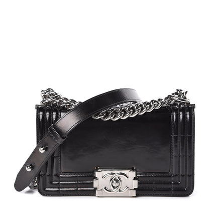 Chanel Glazed Calfskin Small Boy Flap Black 1 of 12