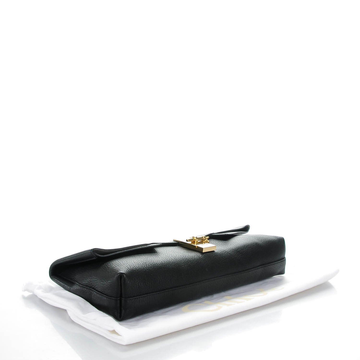 Chloe Grained Calfskin Drew Folded Clutch Black 4 of 7