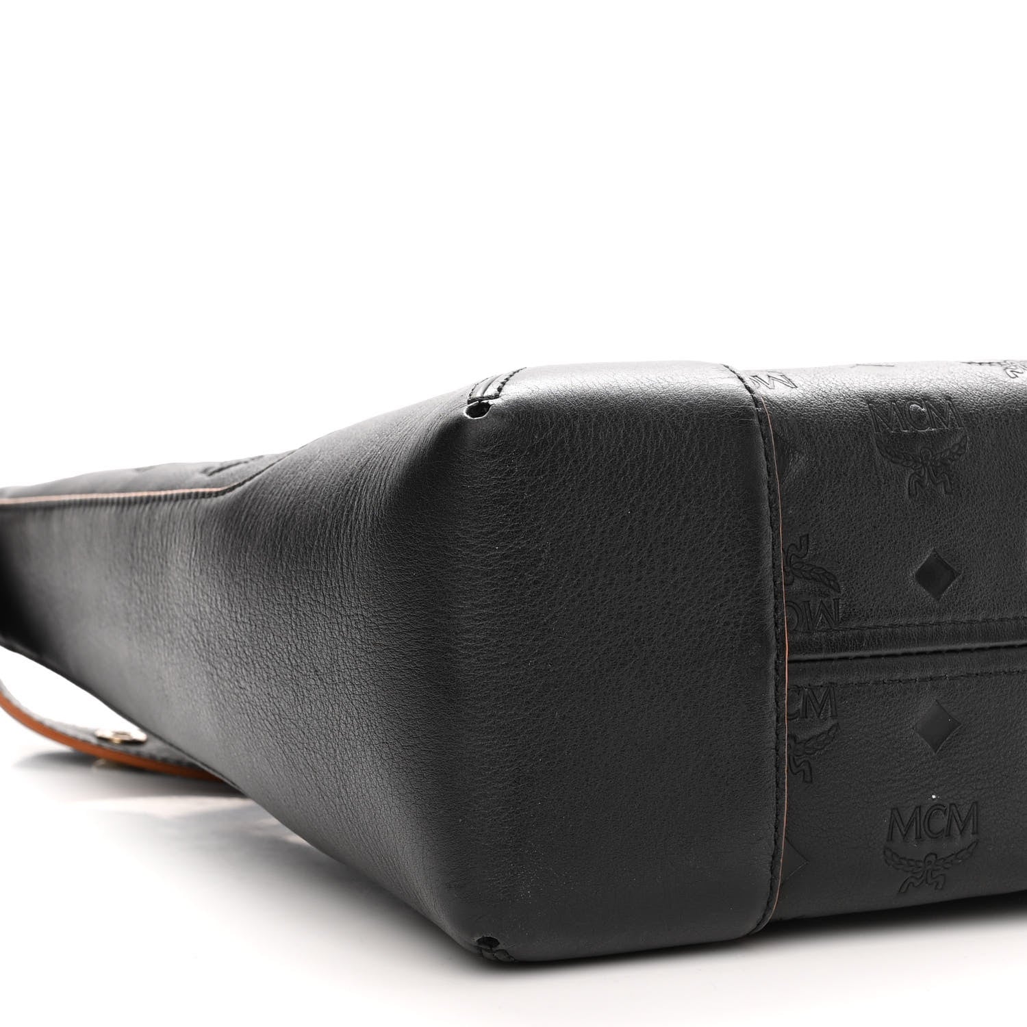 MCM Calfskin Ottomar Monogram Medium Klara Hobo Black 7 of 10