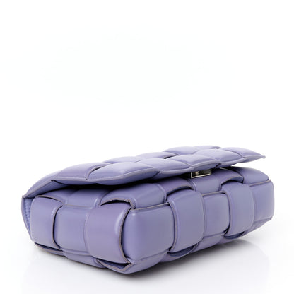 Bottega Veneta Lambskin Maxi Intreccio Padded Chain Cassette Crossbody Bag Lavender 4 of 11