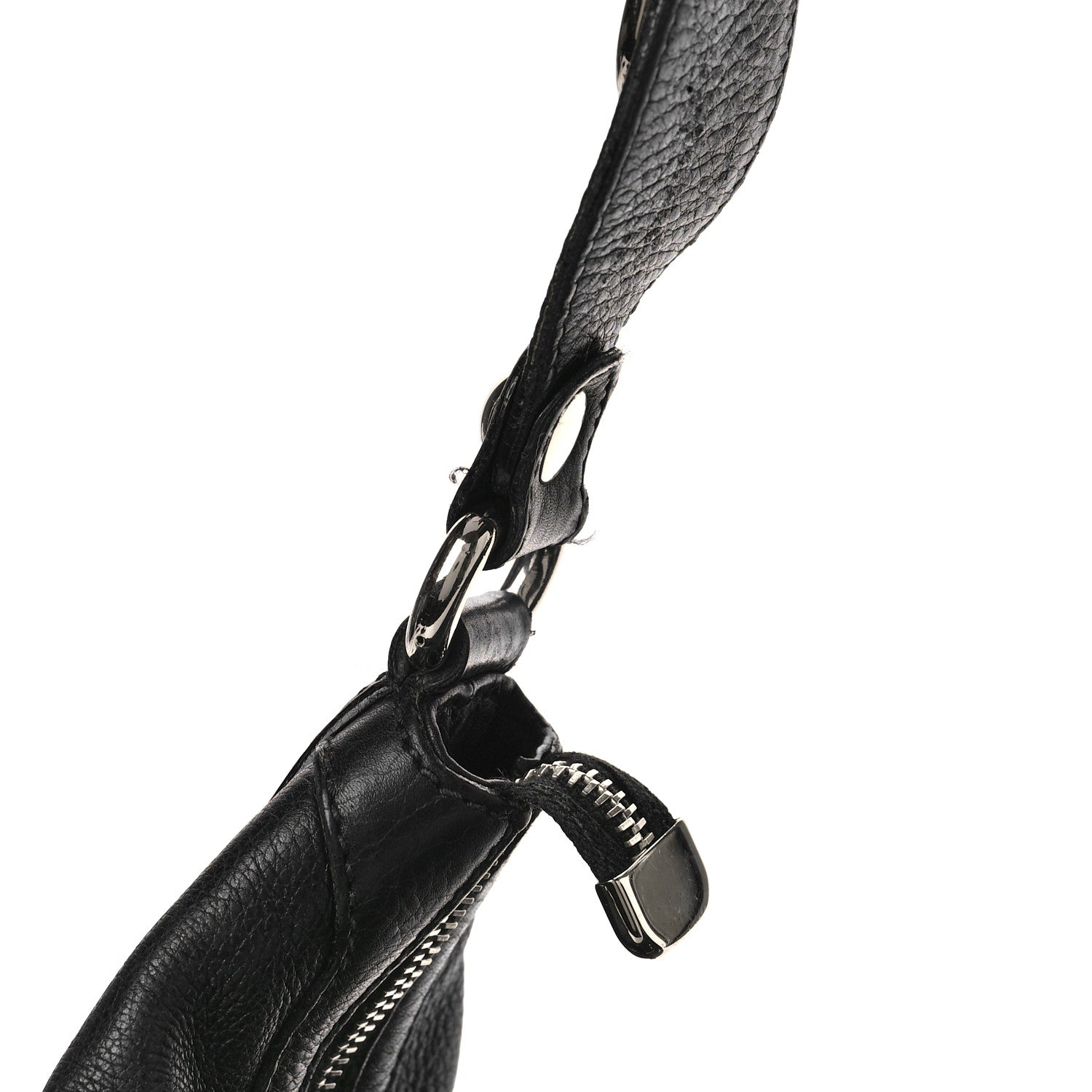 Gucci Calfskin Icon Bit Medium Hobo Black 10 of 14