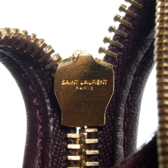 Saint Laurent Smooth Calfskin Medium Classic Y Cabas Bordeaux 9 of 10