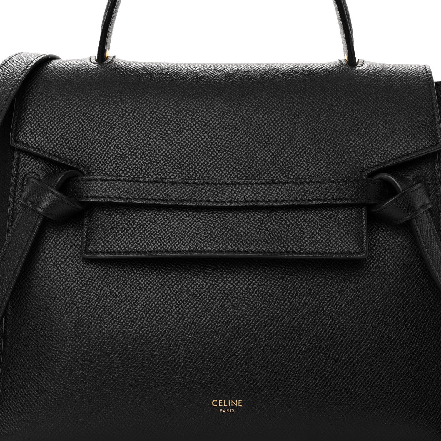 Celine Grained Calfskin Micro Belt Bag Black 7 of 10