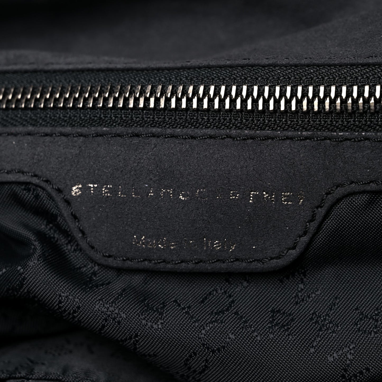 Studded Eco Suede Falabella Tote Black