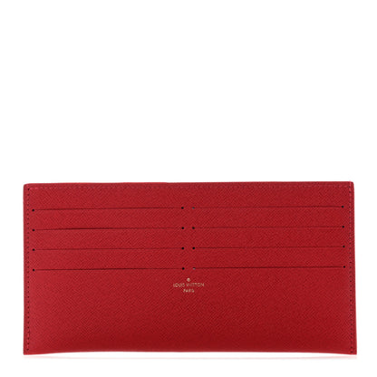 Louis Vuitton Calfskin Felicie Card Holder Insert Cherry 1 of 7