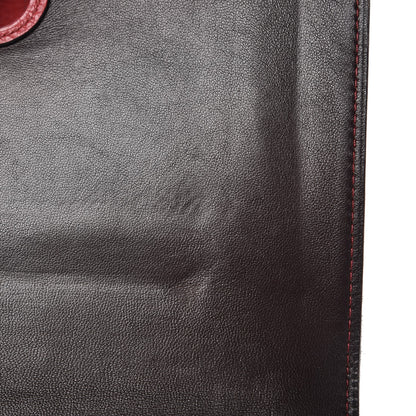 Hermes Togo Dogon Duo Wallet Chocolate Rouge Garance 11 of 14