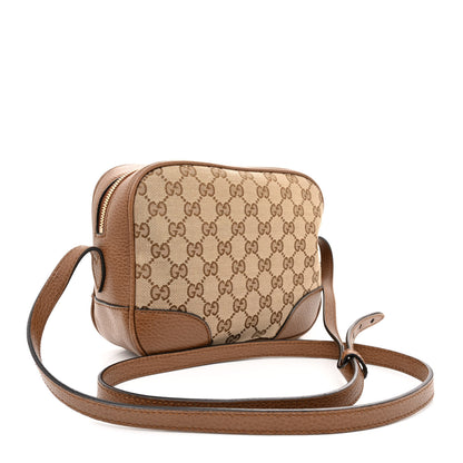 Gucci Monogram Mini Bree Messenger Bag Beige Tabacco 3 of 12