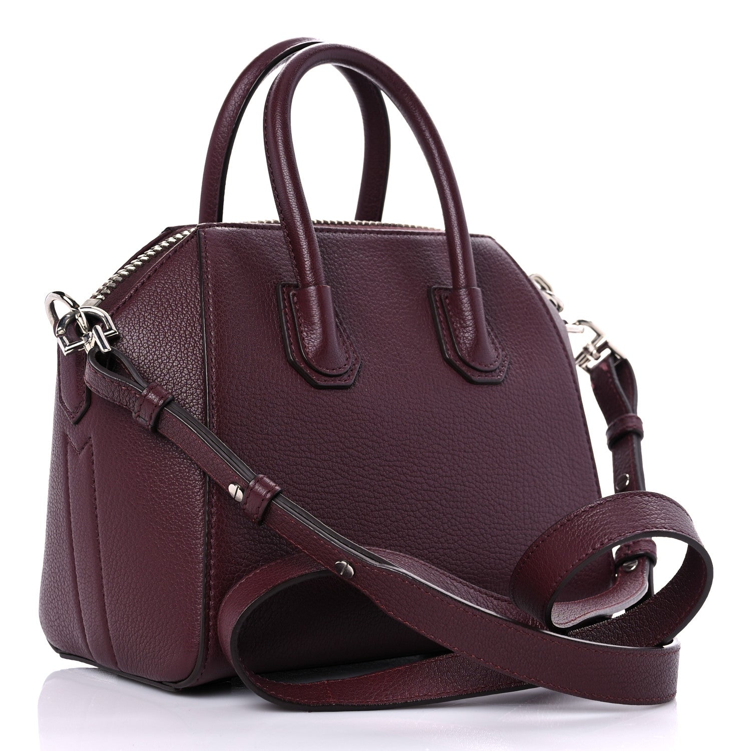 Givenchy Sugar Goatskin Mini Antigona Oxblood 3 of 12