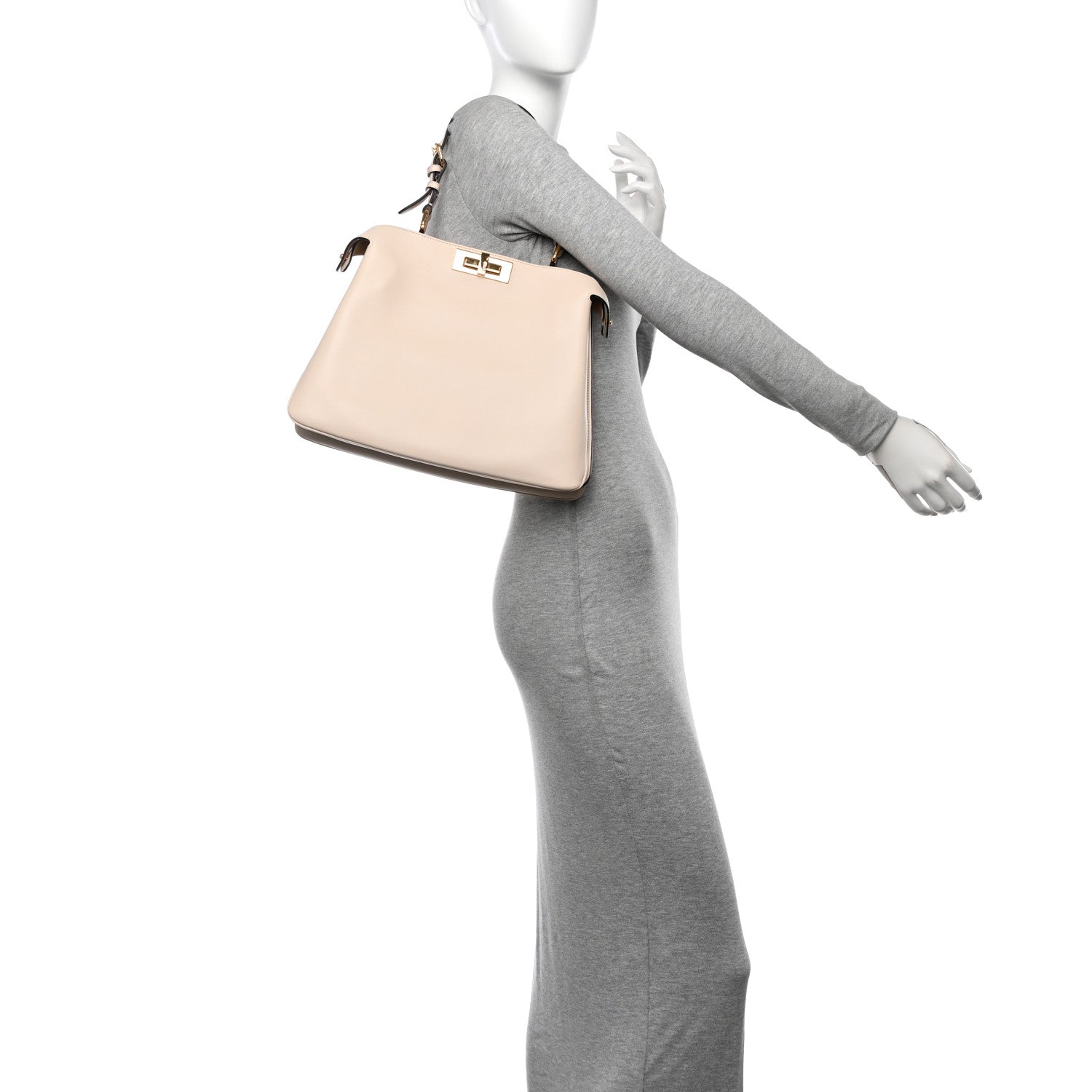 Fendi Vitello Medium Soft Peekaboo Camelia 2 of 12