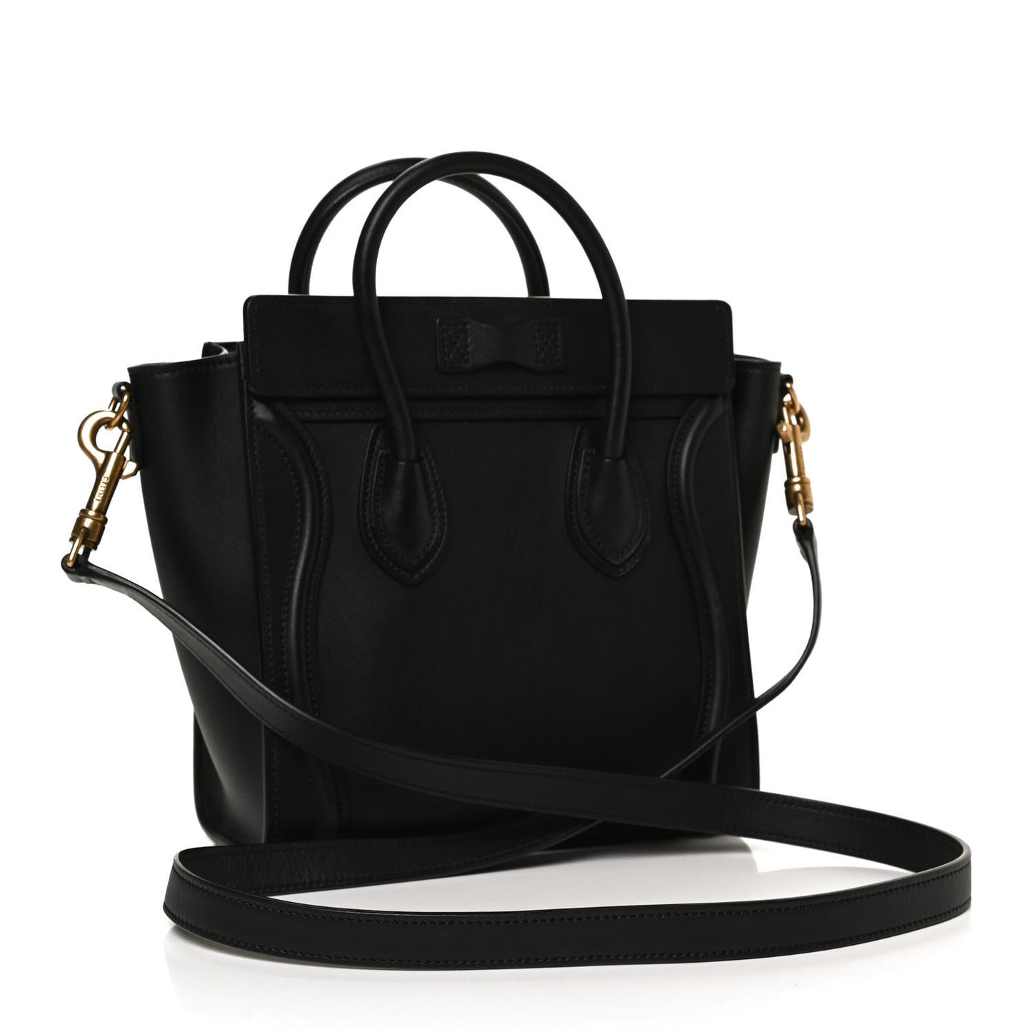 Smooth Calfskin Nano Luggage Black