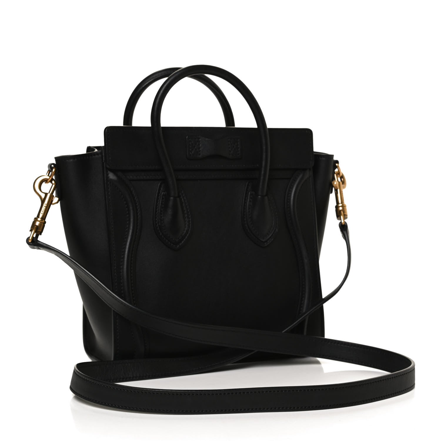 Celine Smooth Calfskin Nano Luggage Black 3 of 11