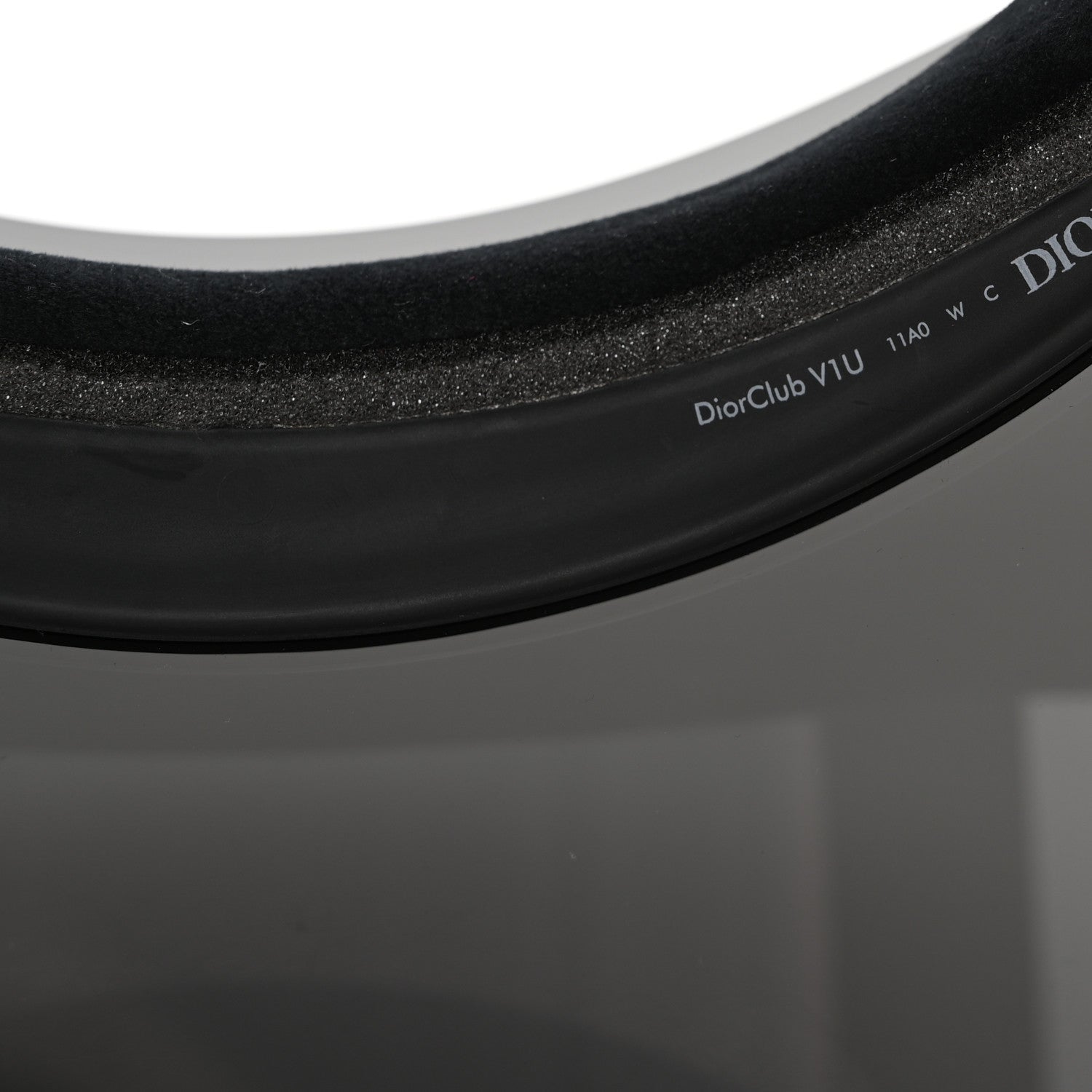 Christian Dior Mirrored DiorClubV1U Sun Visor Black 7 of 10