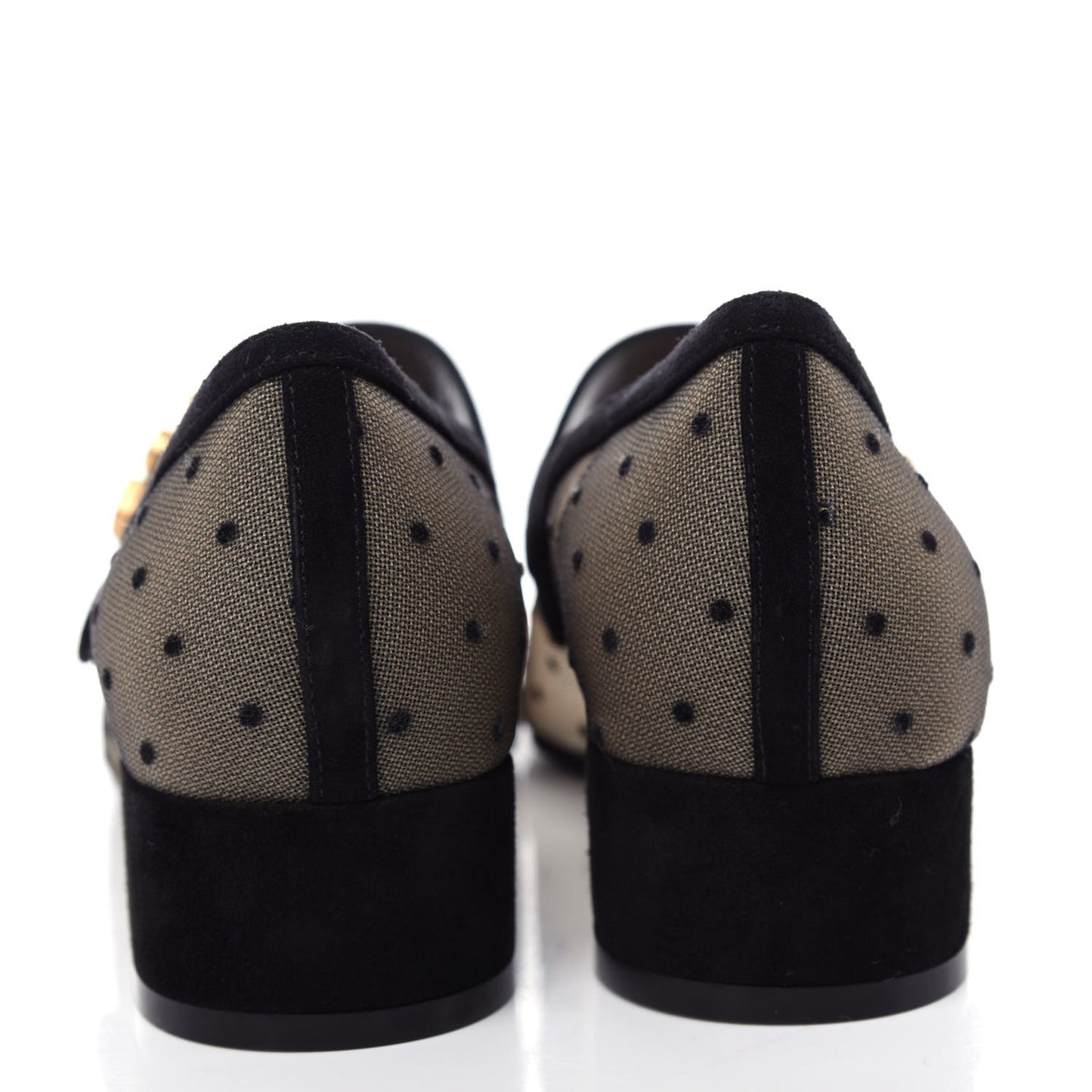 Mesh Plumetis Suede Baby-D Ballet Pumps 38 Black