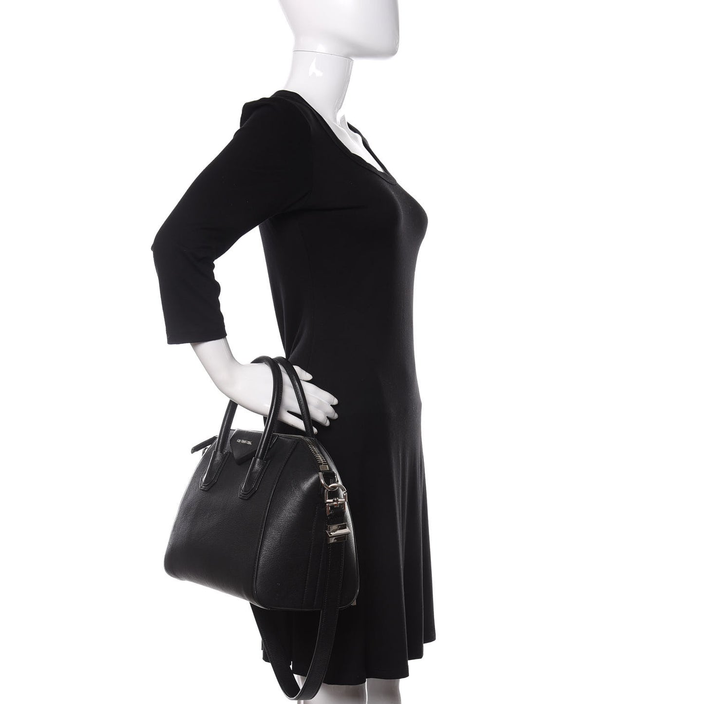 Sugar Goatskin Small Antigona Black