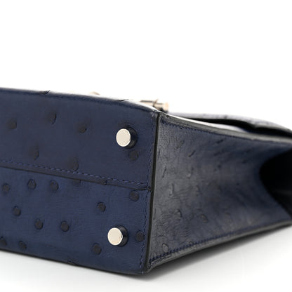 Hermes Ostrich Verrou 21 Bleu Iris 10 of 10