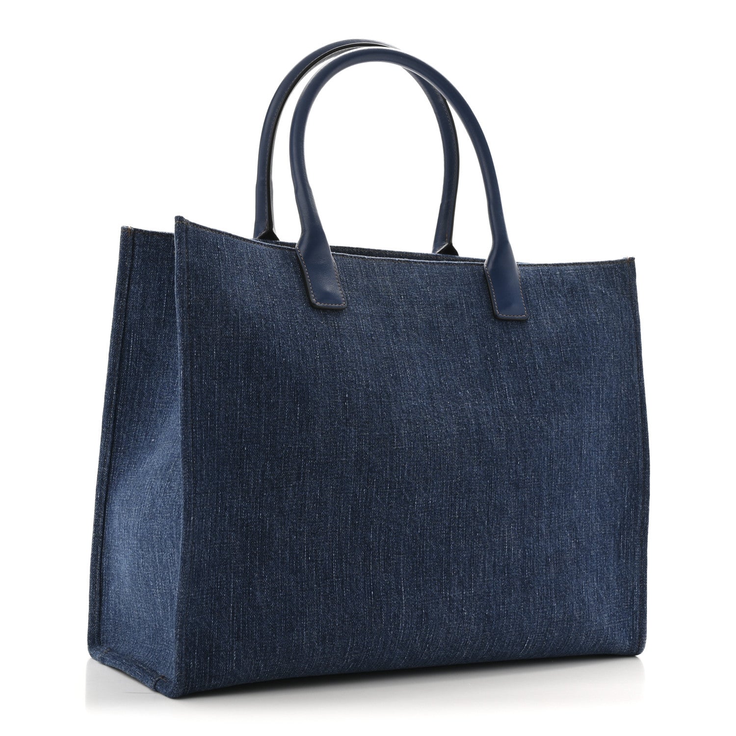 Versace Denim Calfskin La Medusa Tote Bag Blue 3 of 12