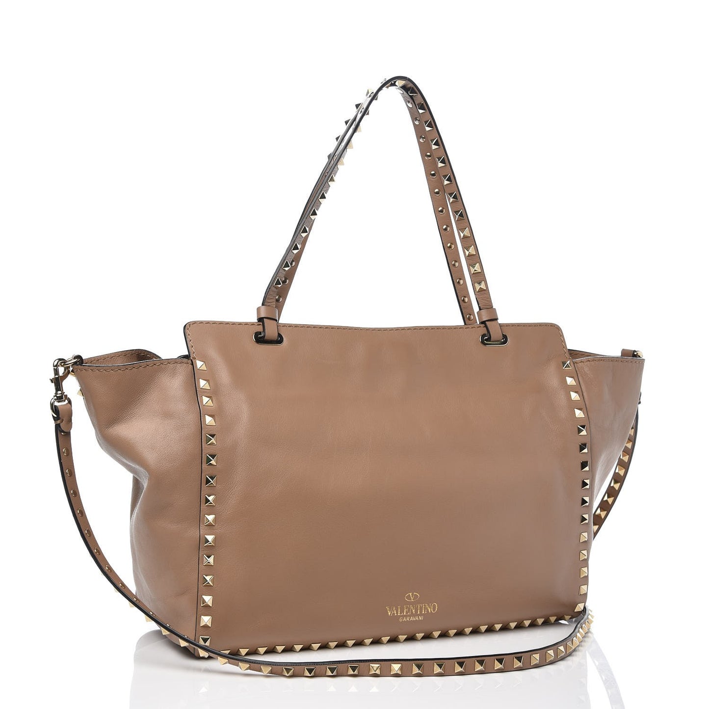 Vitello Medium Rockstud Tote Alpaca