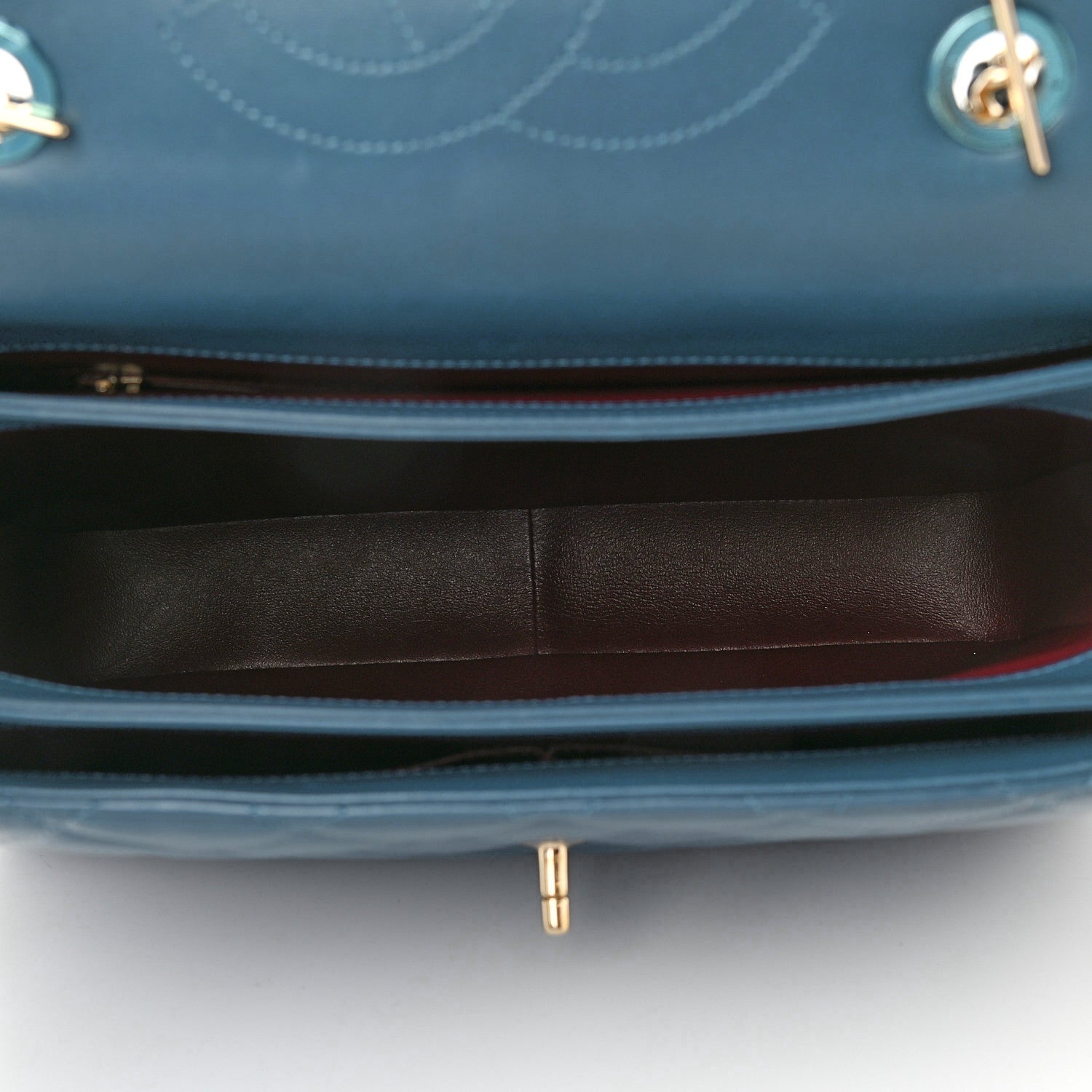 Chanel Lambskin Quilted Large Trendy CC Flap Dual Handle Bag Navy Blue 4 of 8