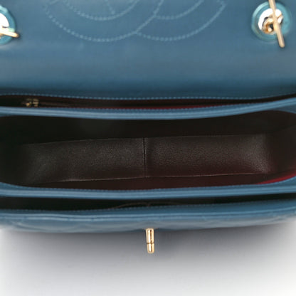 Chanel Lambskin Quilted Large Trendy CC Flap Dual Handle Bag Navy Blue 4 of 8