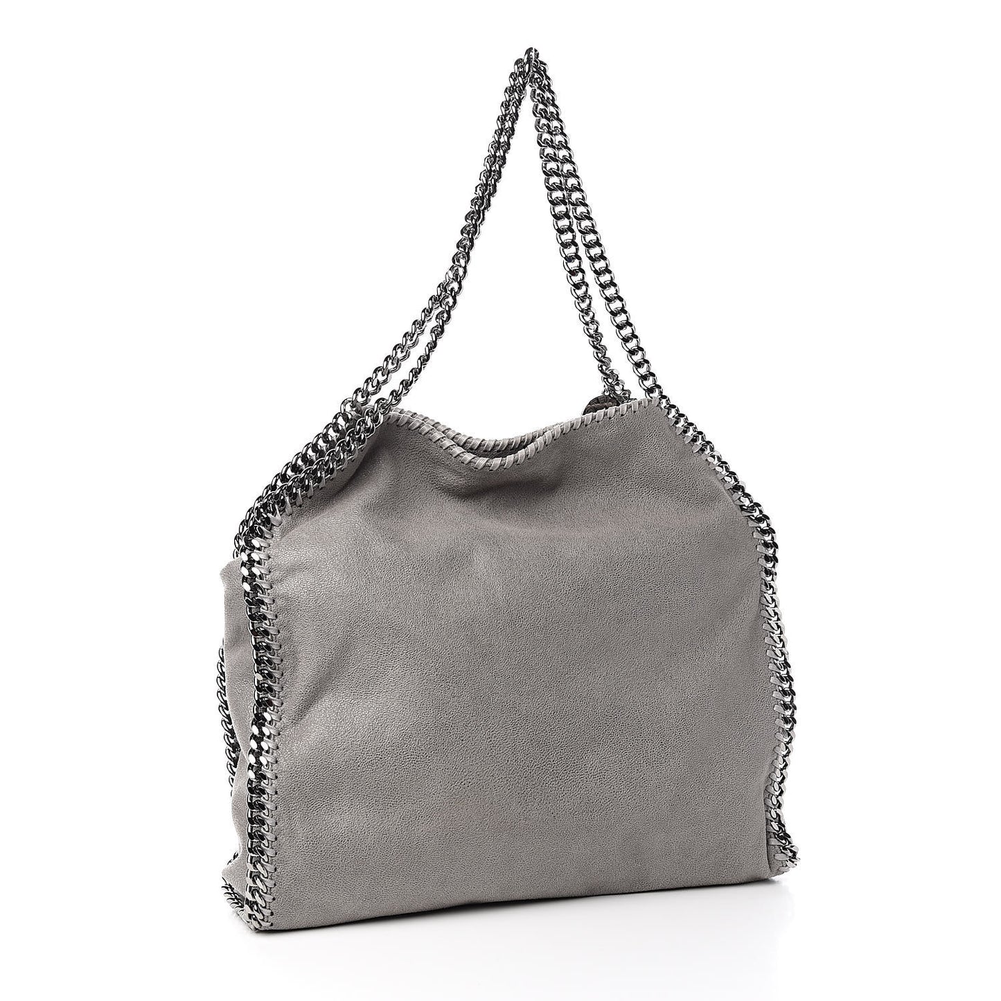 Shaggy Deer Small Falabella Tote Light Grey