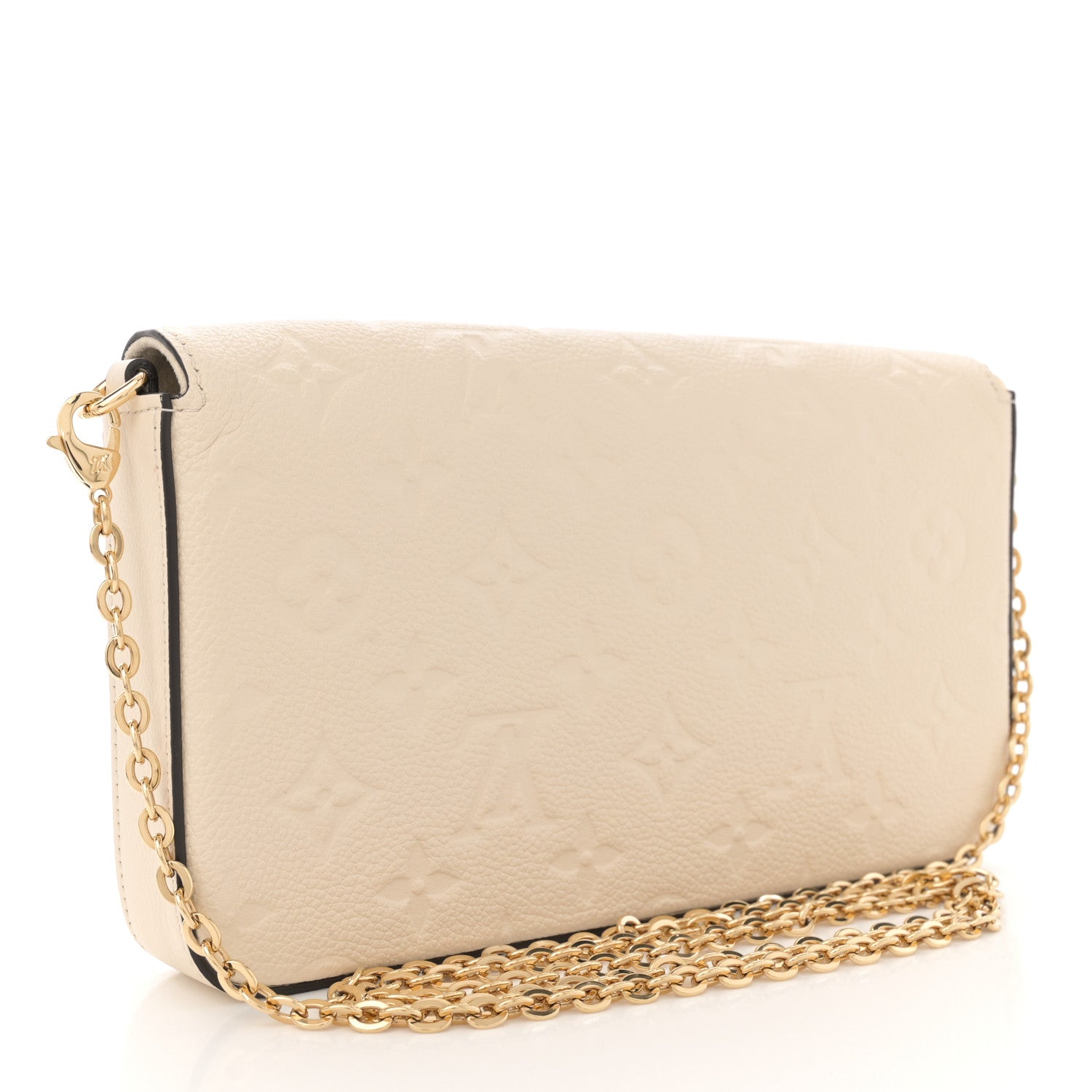 Louis Vuitton Empreinte Pochette Felicie Chain Wallet Cream 4 of 11