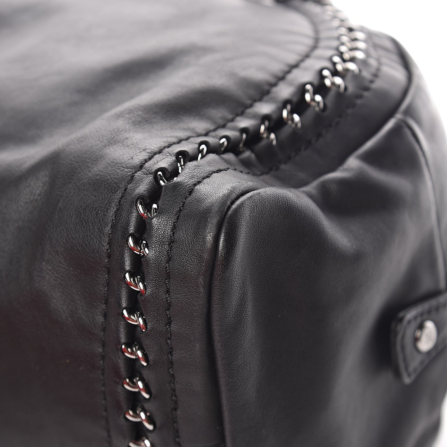 Smooth Calfskin Medium Luxe Ligne Bowler Black