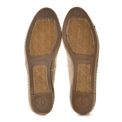 Chanel Canvas CC Espadrilles 40 Ecru Black 7 of 11