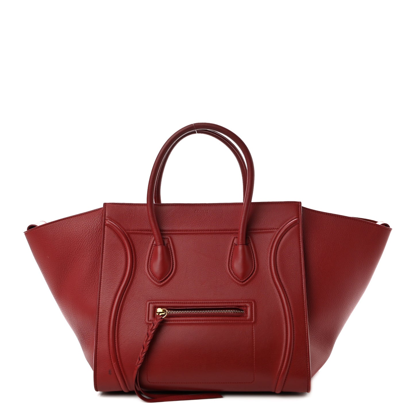 Baby Grained Calfskin Medium Phantom Luggage Carmin