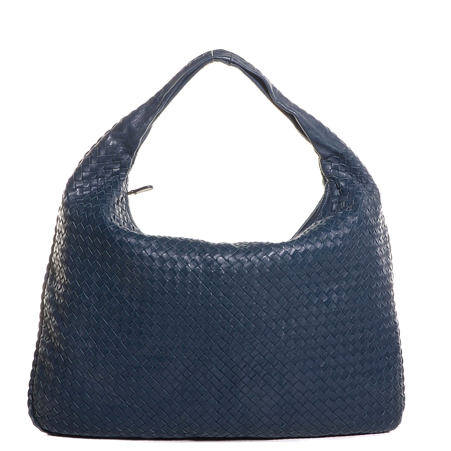 Nappa Intrecciato Maxi Veneta Hobo Celeste