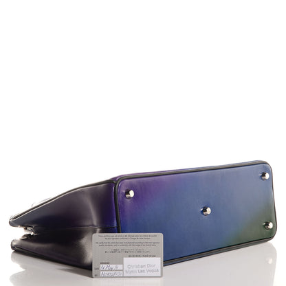 Christian Dior Box Calfskin Gradient Medium Diorissimo Blue Violet 7 of 8
