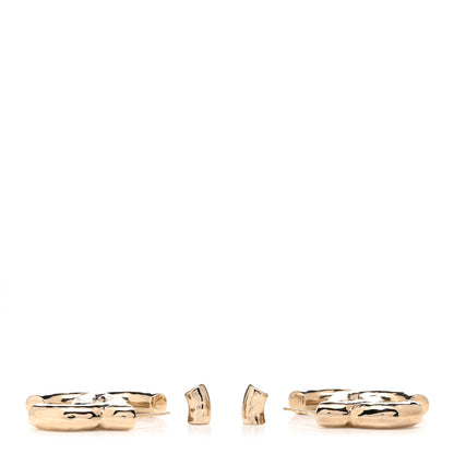 Chanel Metal Large CC Earrings Light Gold 3 of 4