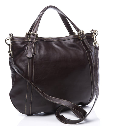 Gucci Calfskin Medium Britt Bag Dark Brown 3 of 10