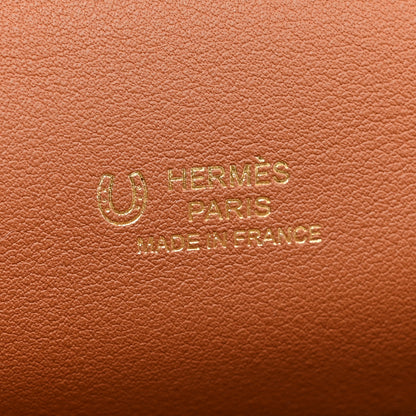 Hermes Swift Horseshoe Kelly Pochette Clutch Nata Gold 22 of 32
