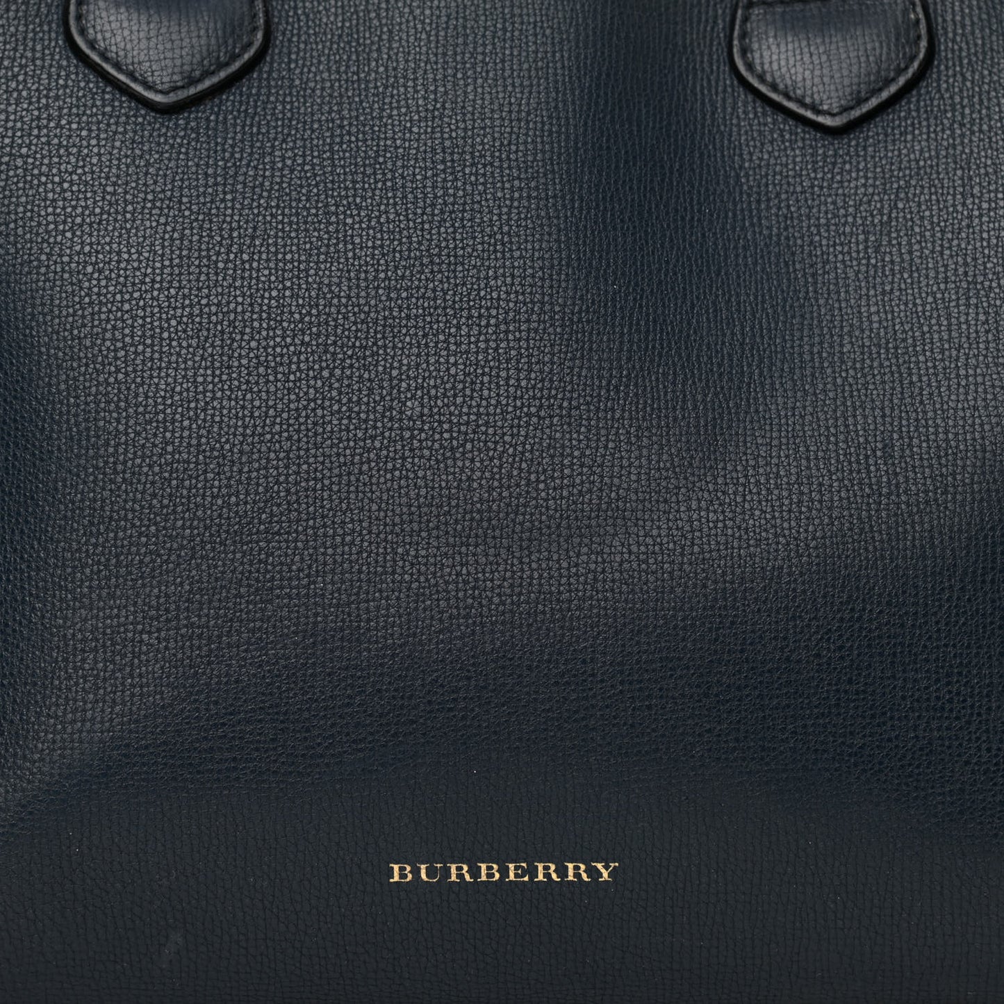 Calfskin House Check Medium Banner Tote Ink Blue