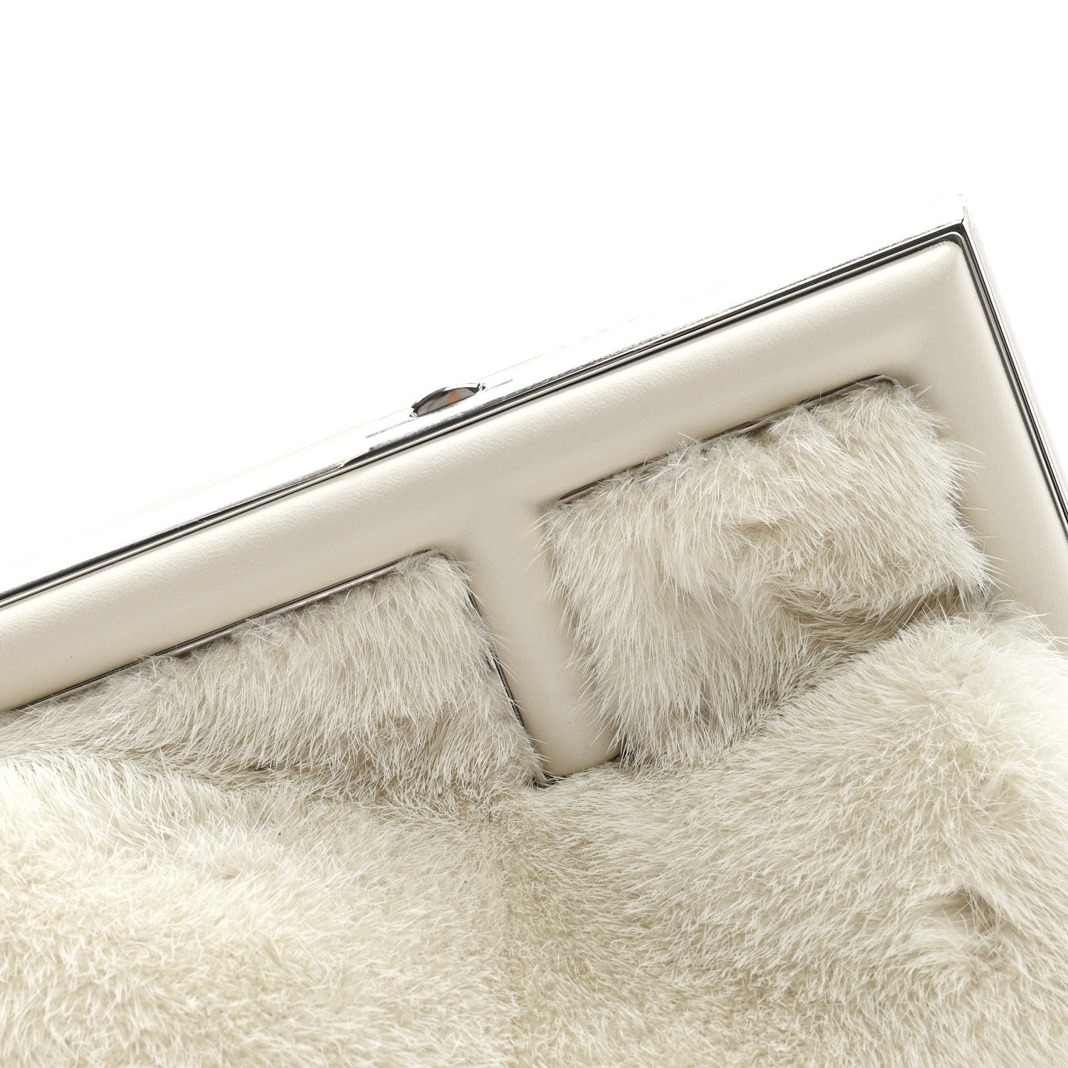Fendi Mink Shiny Nappa Small Fendi First Latte Palladio 8 of 10