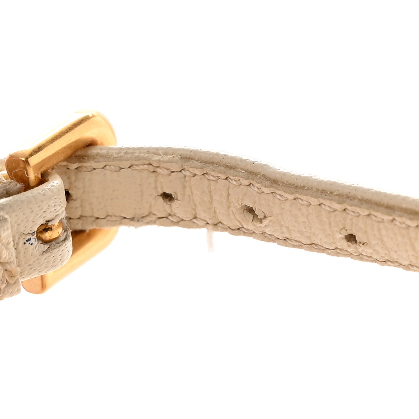 Lambskin Stretch Chain Strap 90mm Sandals 37.5 Sea Salt