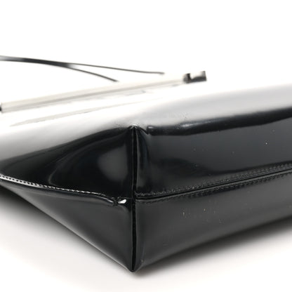 Saint Laurent Patent Calfskin Suzanne Shopping Tote Black 13 of 17