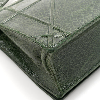 Christian Dior Ceramic Effect Deerskin Large Diorama Flap Bag Malachite Green 11 of 15
