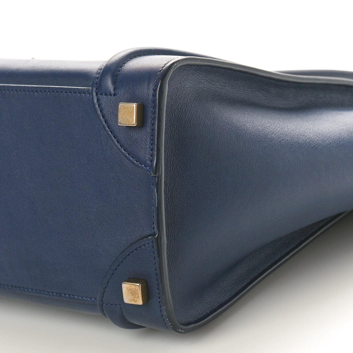 Smooth Calfskin Micro Luggage Navy Blue