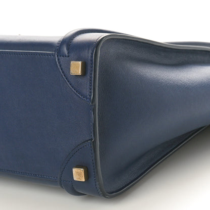 Celine Smooth Calfskin Micro Luggage Navy Blue 9 of 12