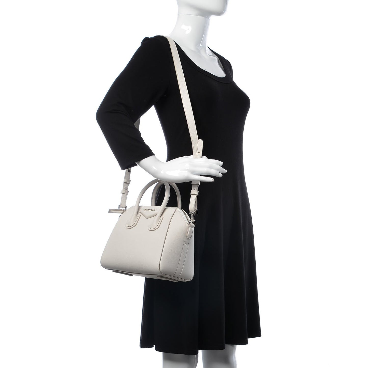 Sugar Goatskin Mini Antigona White