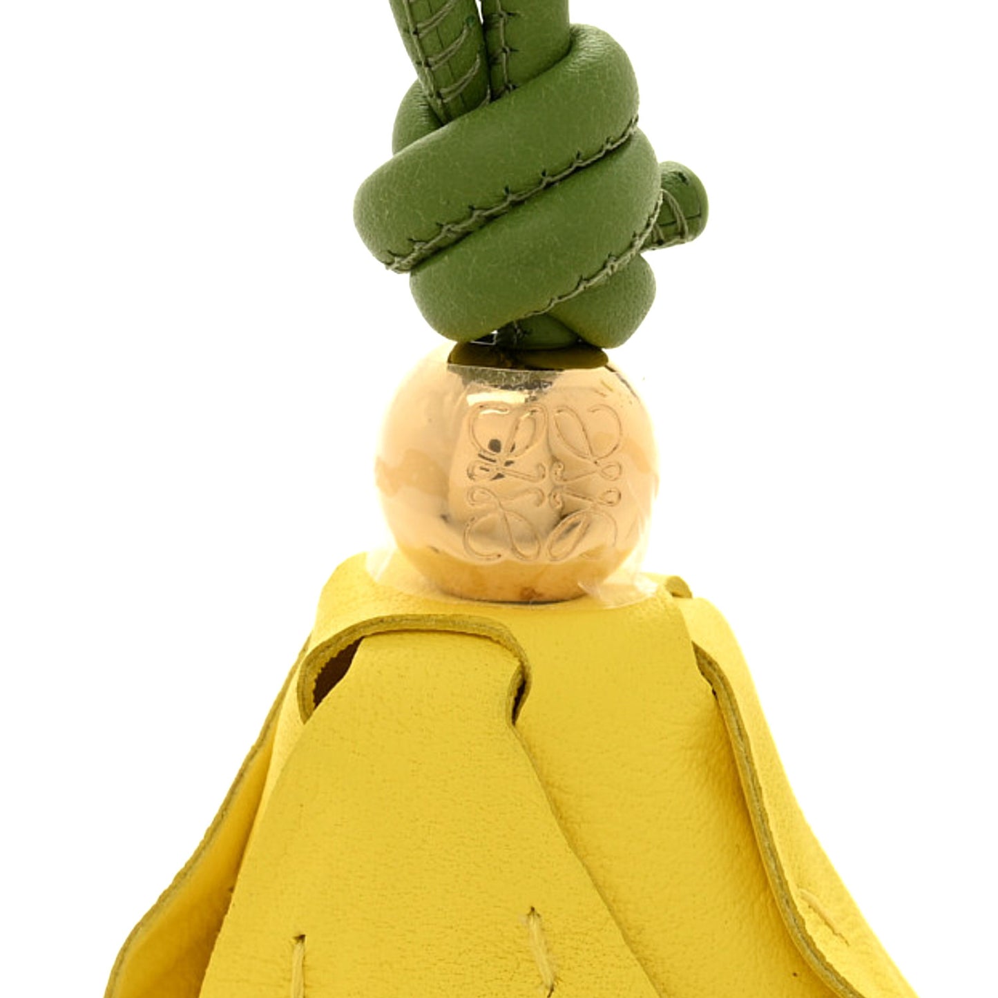 Calfskin Tulip Bag Charm Yellow