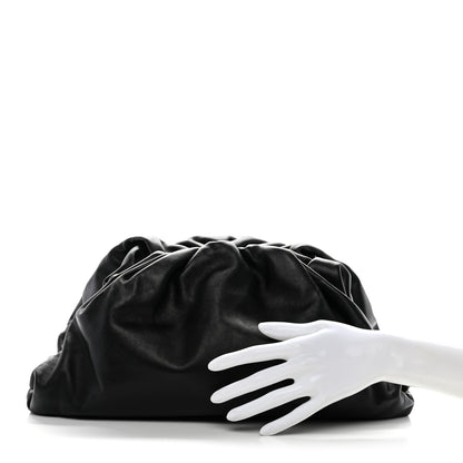Bottega Veneta Smooth Butter Calf The Pouch Oversized Clutch Black 2 of 10